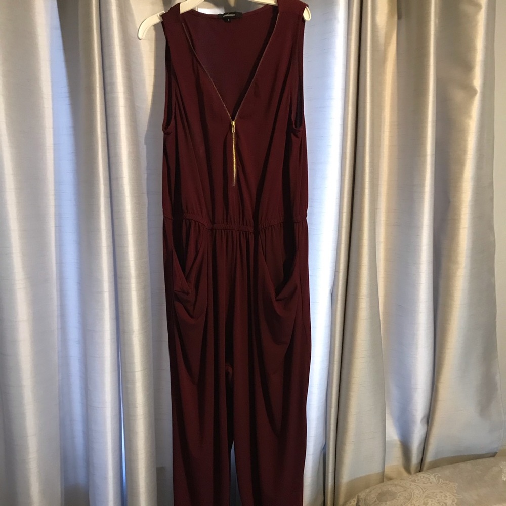 Maroon jumpsuit